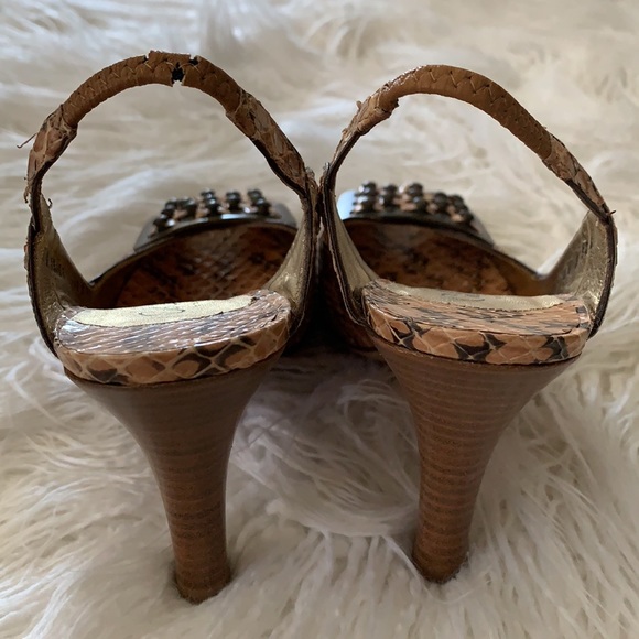 Cole Haan Collection Snakeskin Heels - Picture 7 of 10